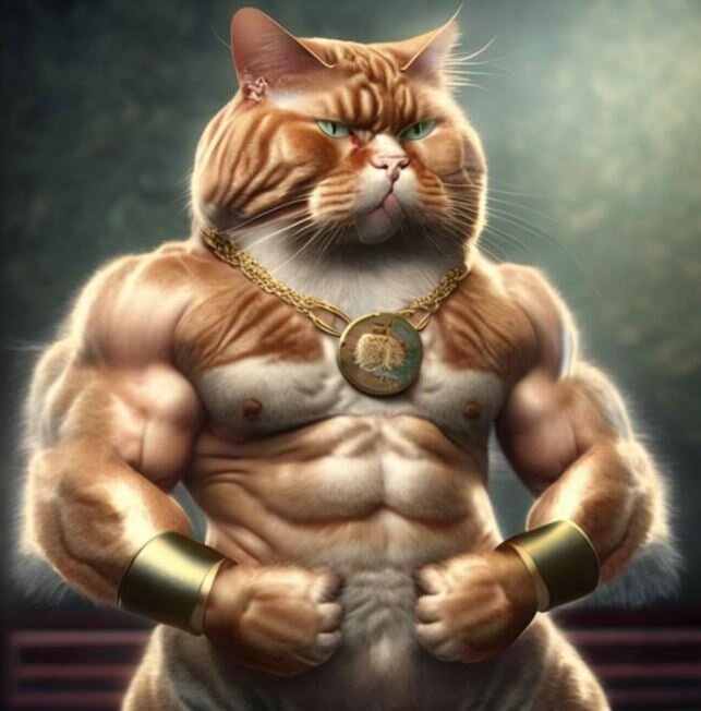 Этот кот держит себя в форме. А ты?