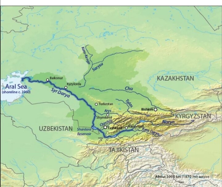 Река Сырдарья, из интернета.