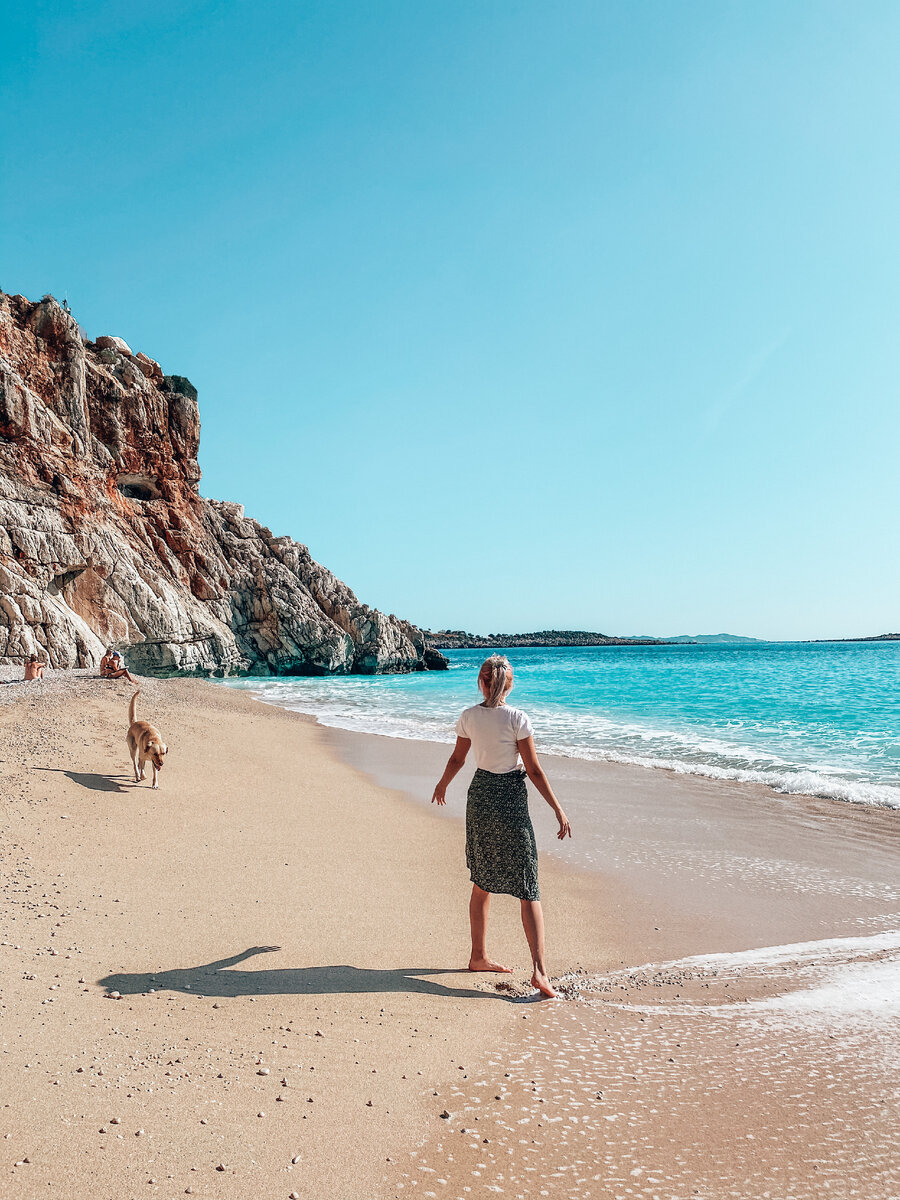 Пляж Капуташ в г. Каш