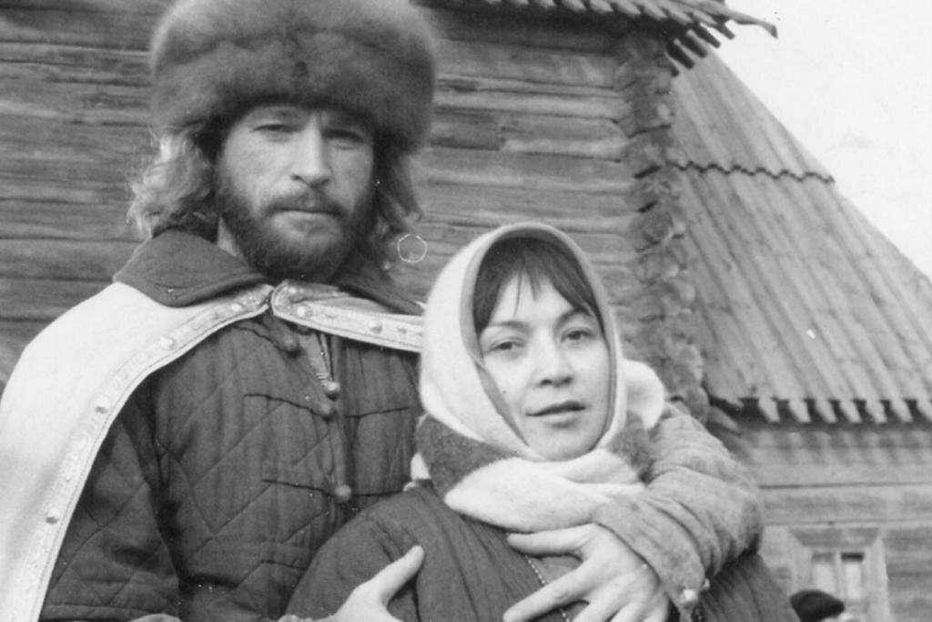 Игорь и Татьяна Тальковы на съемках фильма "Князь Серебряный"