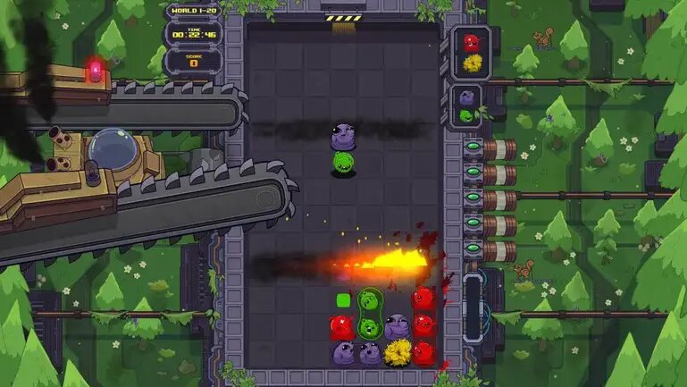 ✅Dr. Fetus’ Mean Meat Machine сочетает в себе классическую механику из Тетриса с мутантами, кровавыми ловушками и замысловатыми боссами.