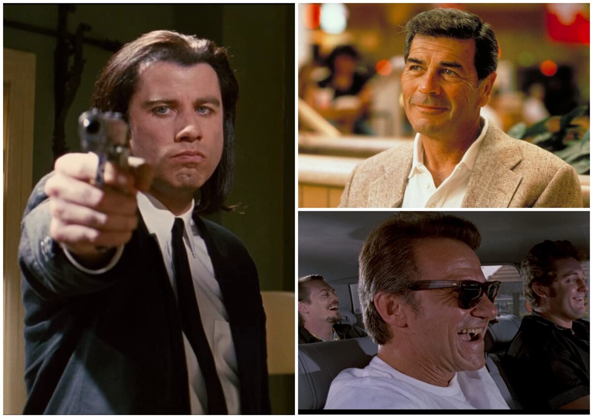 Винсент Вега (Джон Траволта), Макс Черри (Роберт Форстер) и Мистер Белый (Харви Кейтель)