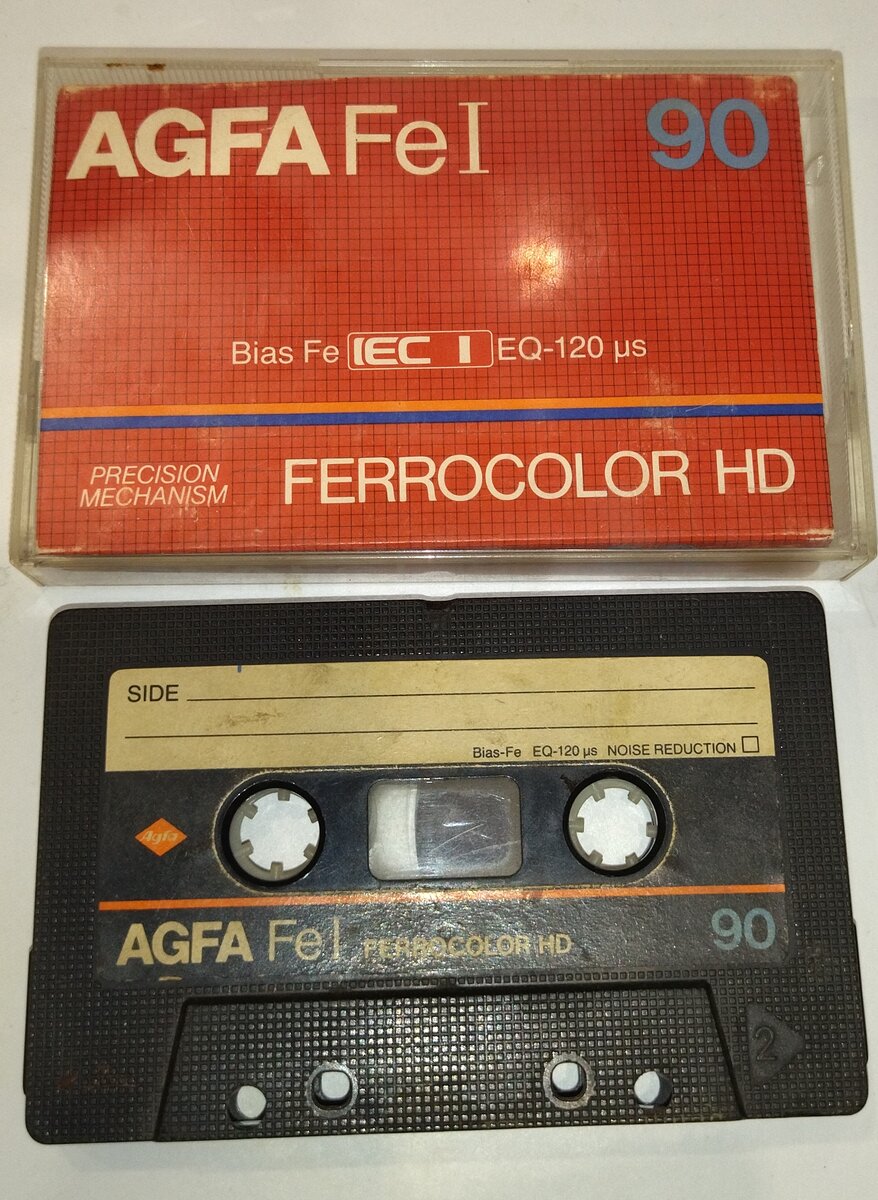 Аудиокассета Agfa Fe1 из домашней фонотеки. 