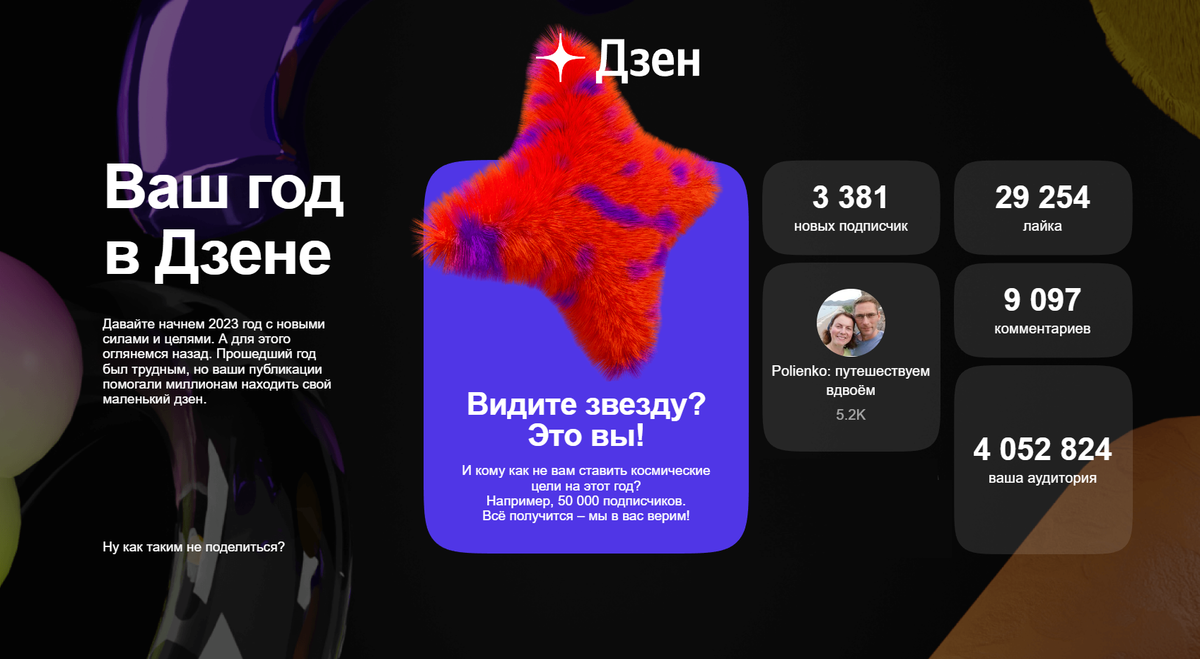 Задача на этот год была - удвоить количество подписчиков. Вроде только приспособились к тем правилам - а вот теперь опять будут новые