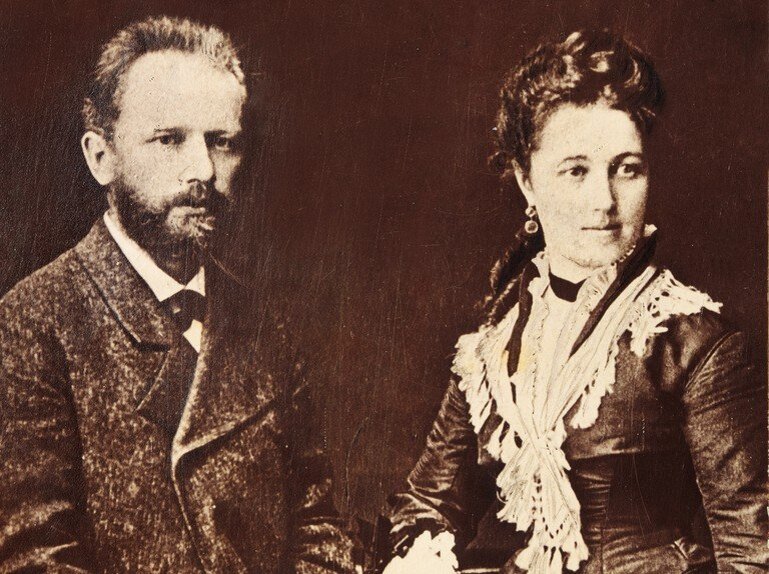 Петр Ильич Чайковский и Антонина Милюкова-Чайковская, 1877