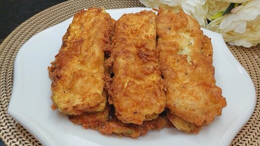 Жареные кабачки вкуснее мяса, УДИВИЛА всех моих ГОСТЕЙ! Почему я не знала этот рецепт раньше?