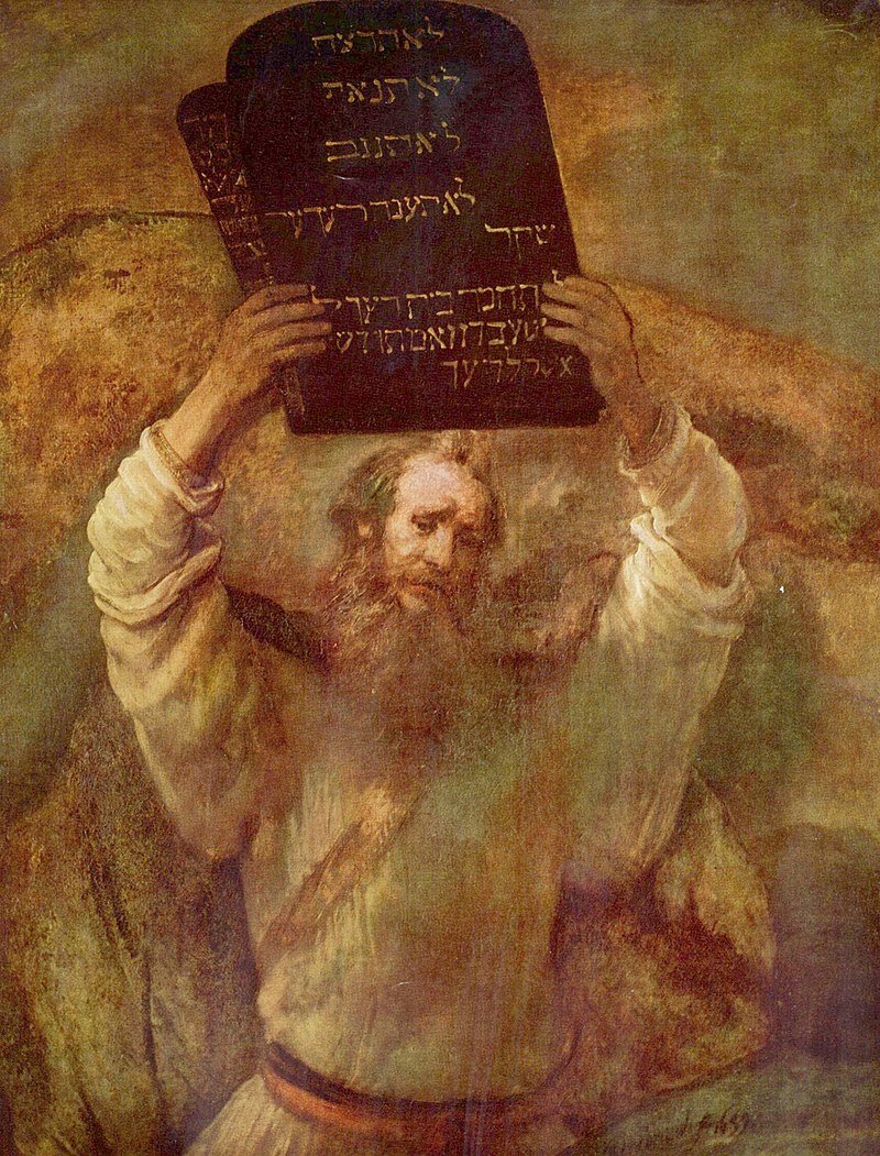 «Моисей со скрижалями законов», Рембрандт, 1659