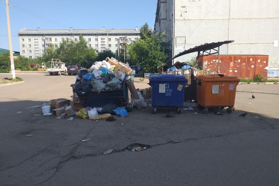 Фото мусорки во дворе