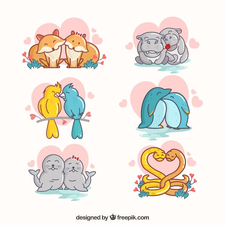 https://img.freepik.com/free-vector/flat-valentine-s-day-animal-couples-collection_23-2147753526.jpg?w=740&t=st=1690026224~exp=1690026824~hmac=513e2940abcdecad0420df8ae81647ded7dc37e3d3591dcc94b830cf20eb1604