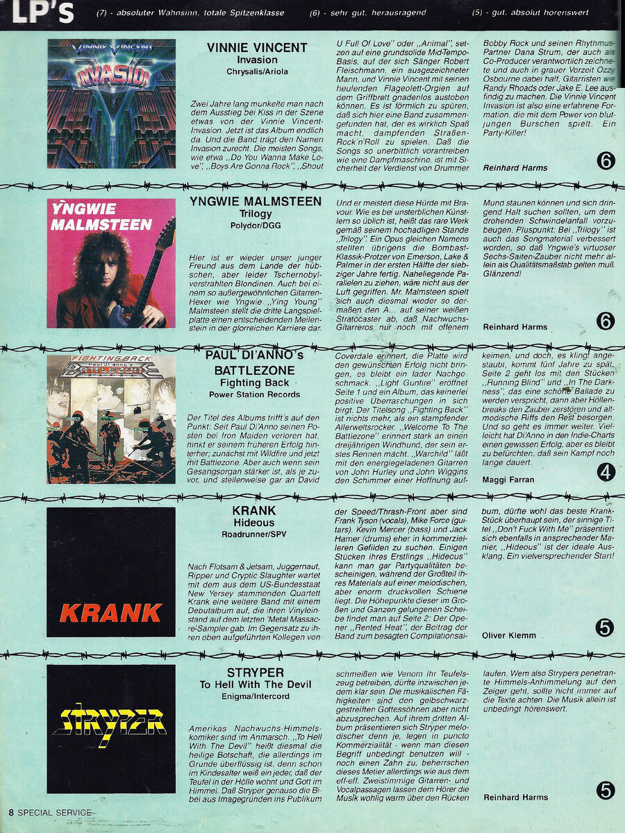 Страница журнала Metal Hammer