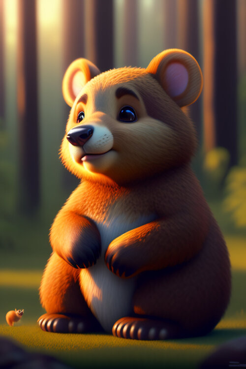 Любознательный медвежонок Тоша