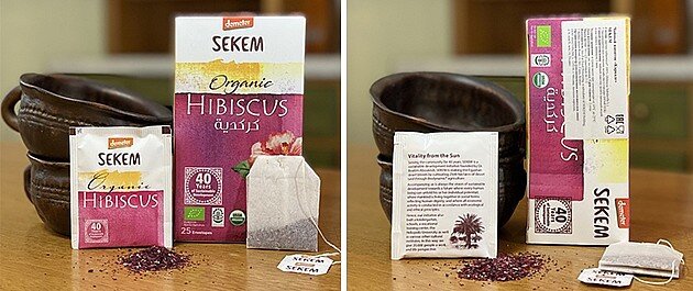 Чайный напиток каркаде Sekem в пакетиках