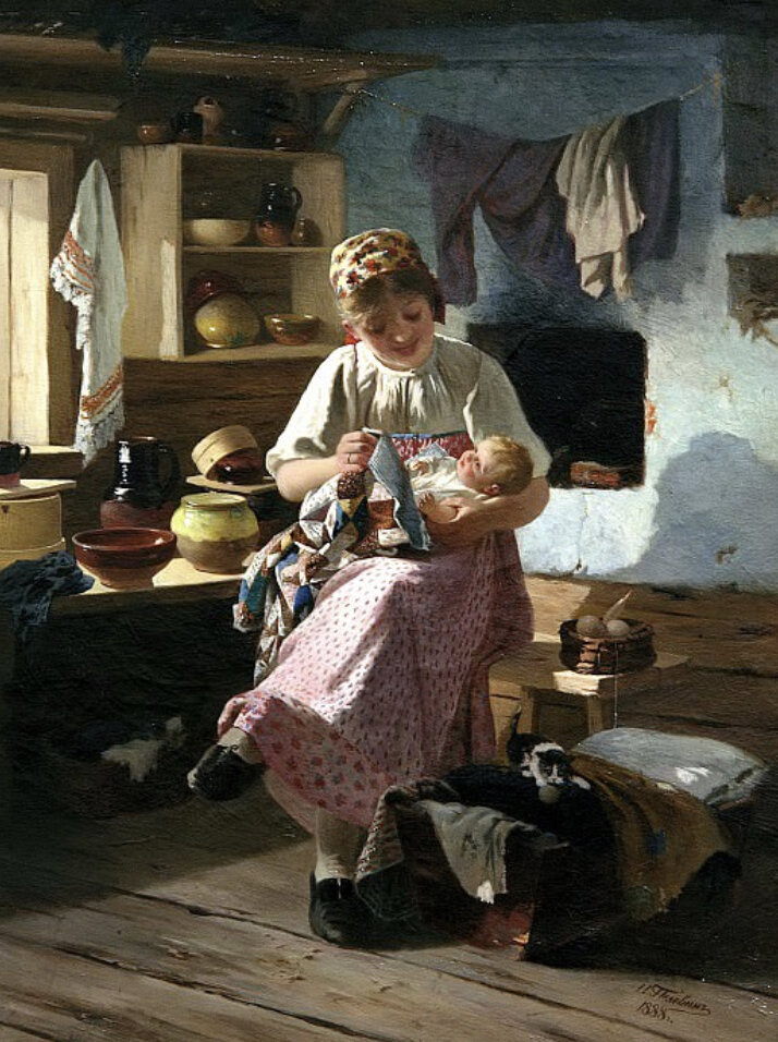 «Первенец», худ. Иван Пелевин, 1888 г.