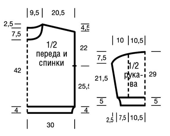 Водолазка спицами в классическом стиле