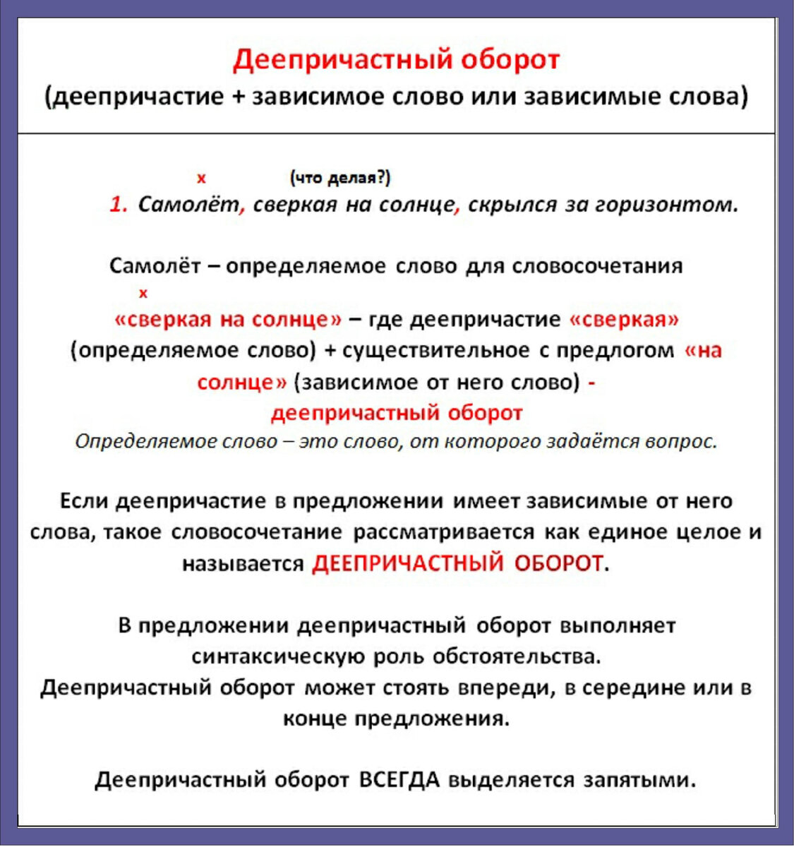 Как подчеркивается наречие в предложении