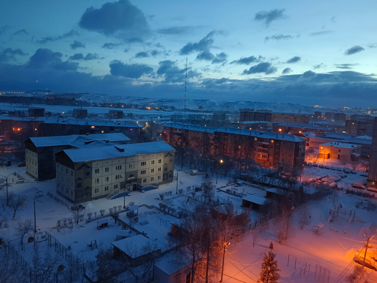 Рассвет в Красноярске 