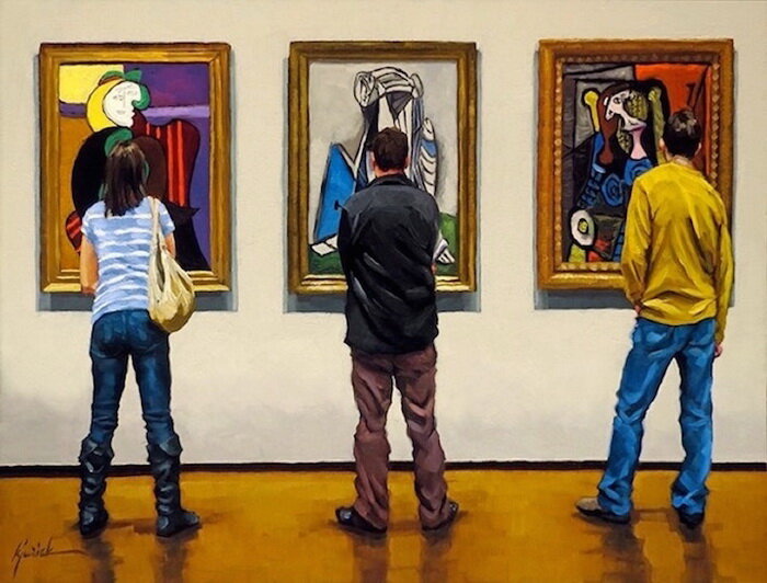  Красное кресло, Портрет Сильветт Давид, Femme Assise. Автор Пабло Пикассо