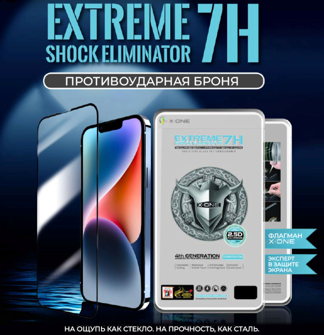 Защитная противоударная бронепленка X-ONE Extreme Shock Eliminator