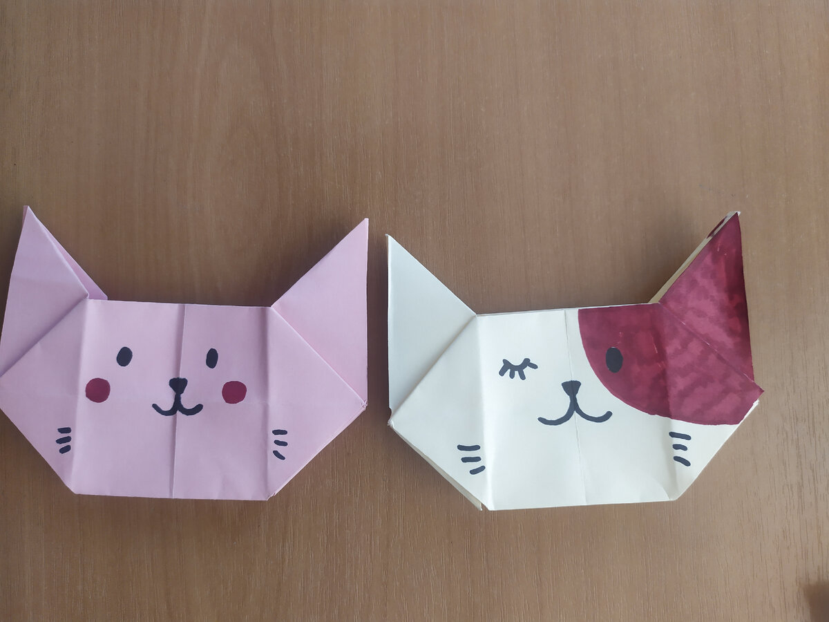 Оригами кошка