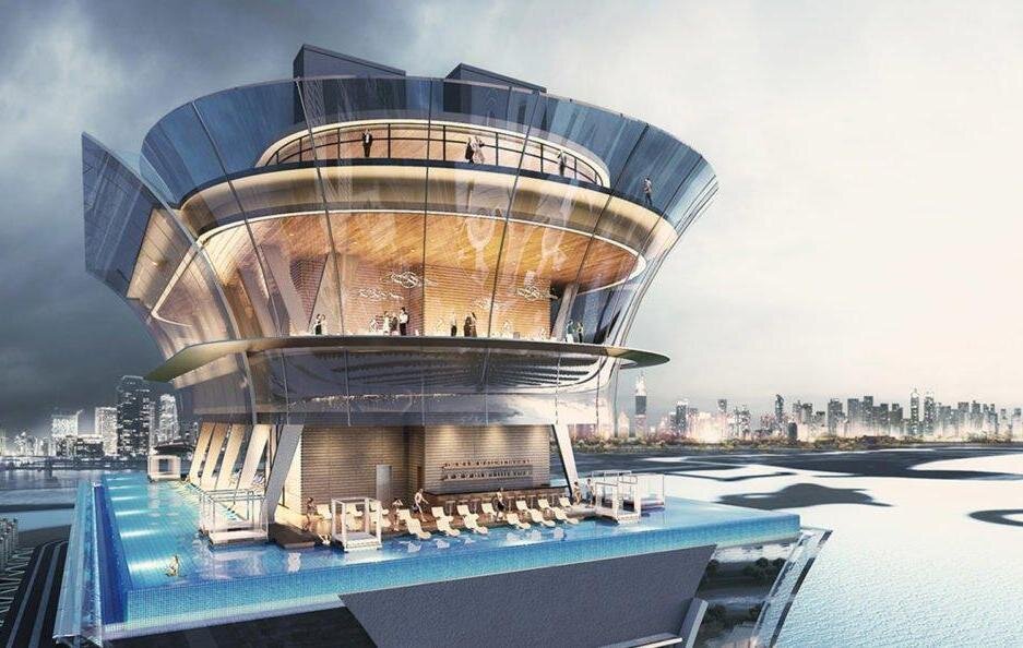 Бассейн Aura Skypool в Дубае