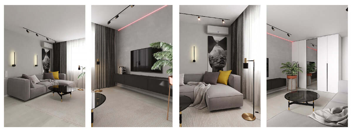 Визуализация по дизайн-проекту студии Zimina Interiors