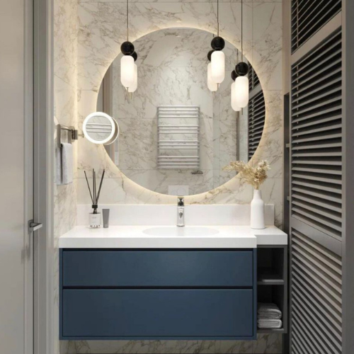 Покраска тумбы для ванной 