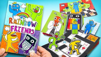 Крутая книга-игра из бумаги своими руками | «Роблокс»: радужные друзья
