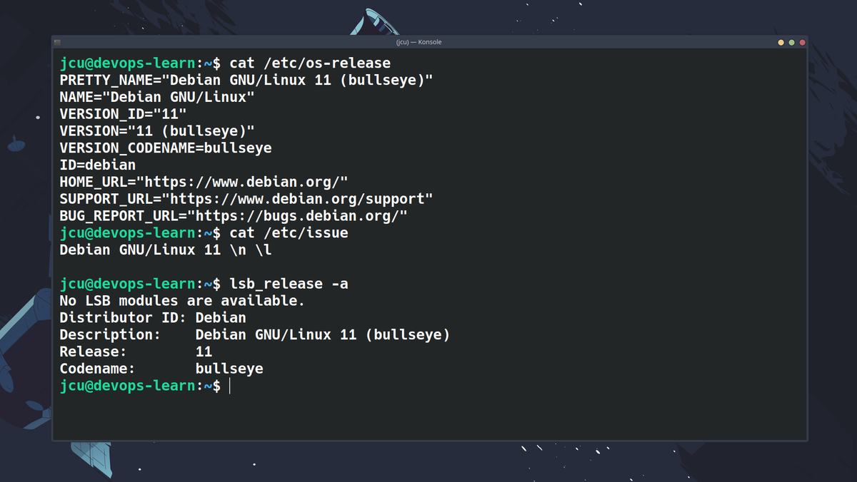 Три способа получить информацию о дистрибутиве Linux