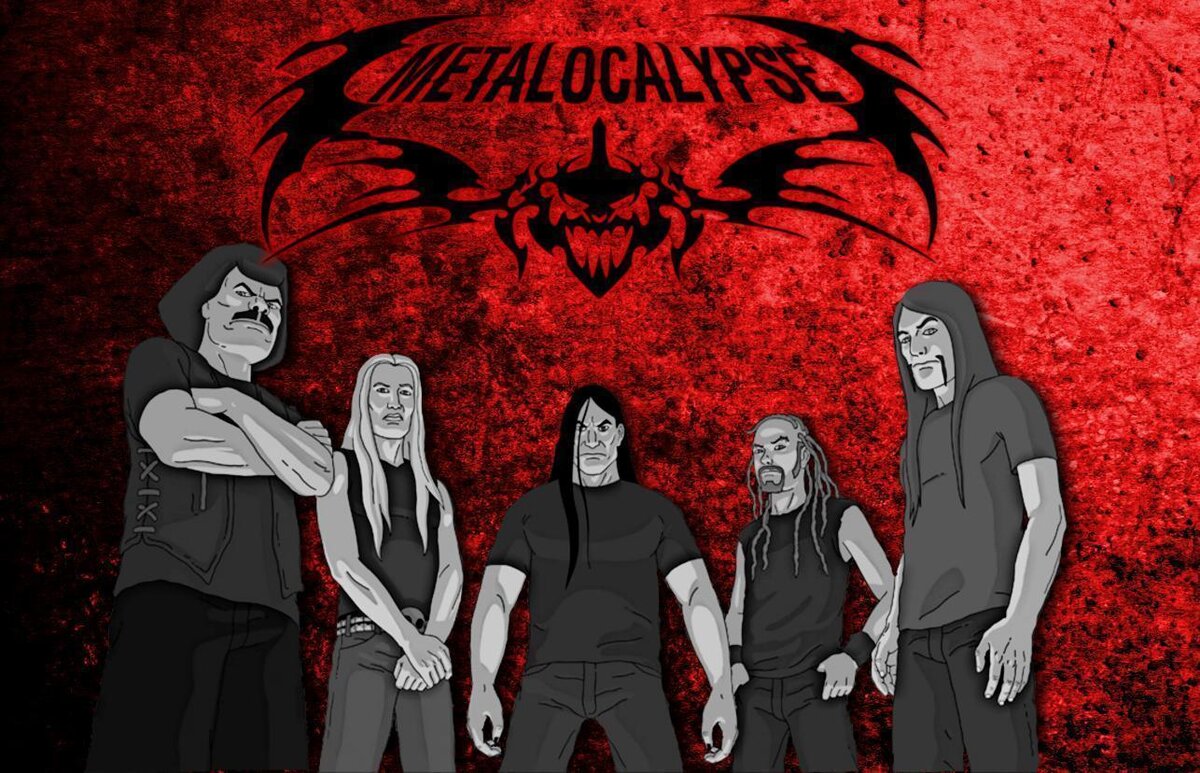 Включи металл апокалипсис. Dethklok мультсериал. Металлопокалипсис Dethklok. Мультик металлопокалипсис. Металлопокалипсис группа.