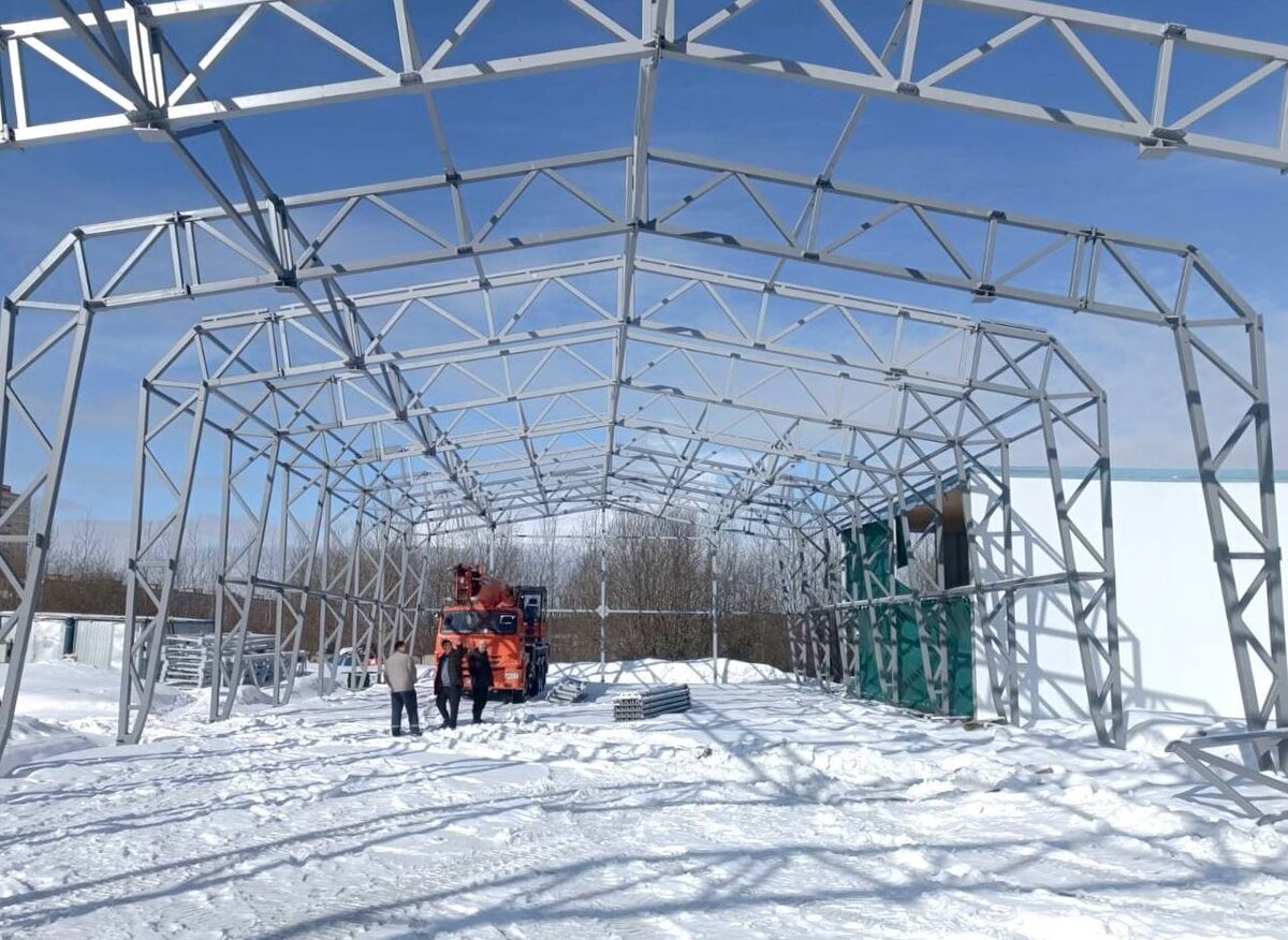 Монтаж металлокаркаса (13.03.2023)