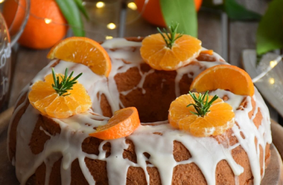      Мандариновый кекс на Рождество