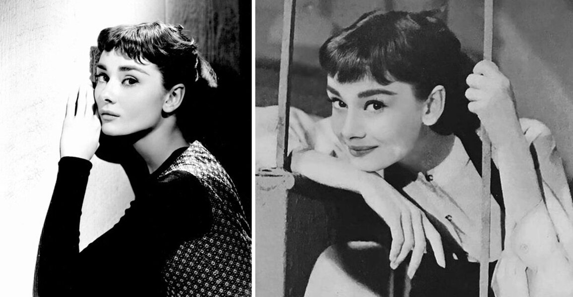 Кадры из фильмов с участием Одри Хепбёрн