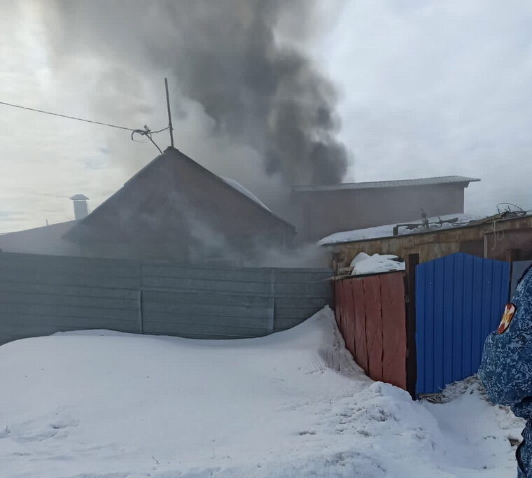    Горела баня в одном из дворов частного сектора