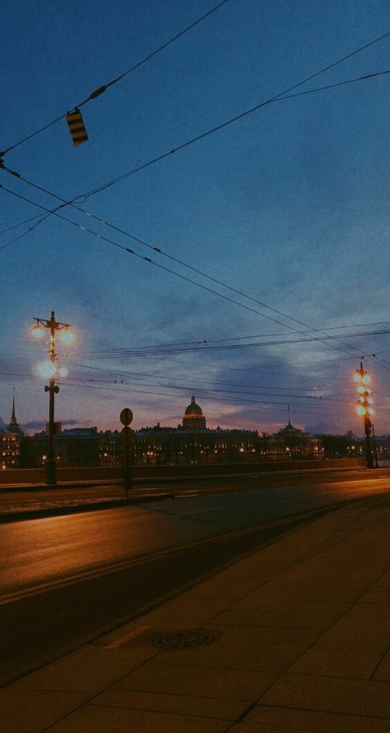 Вид с университетской набережной. Зима