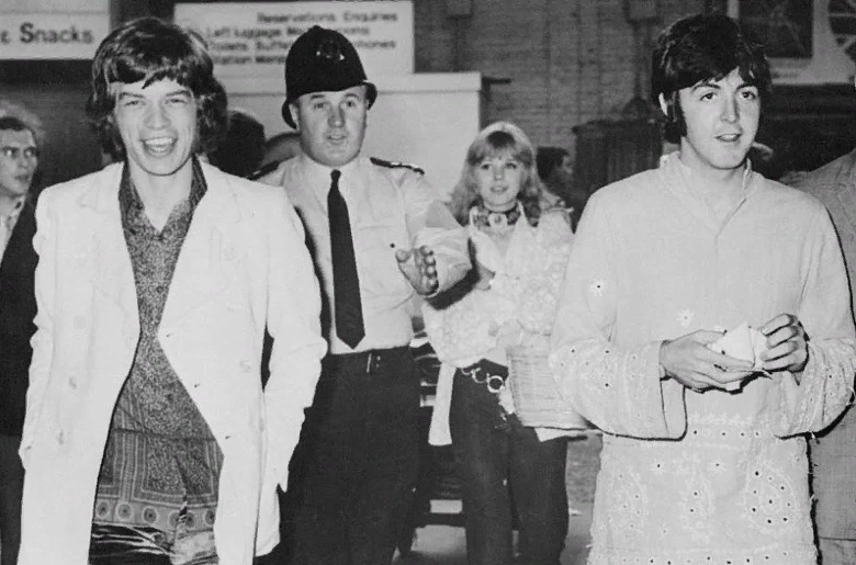 Mick Jagger and Paul Mc Cartney