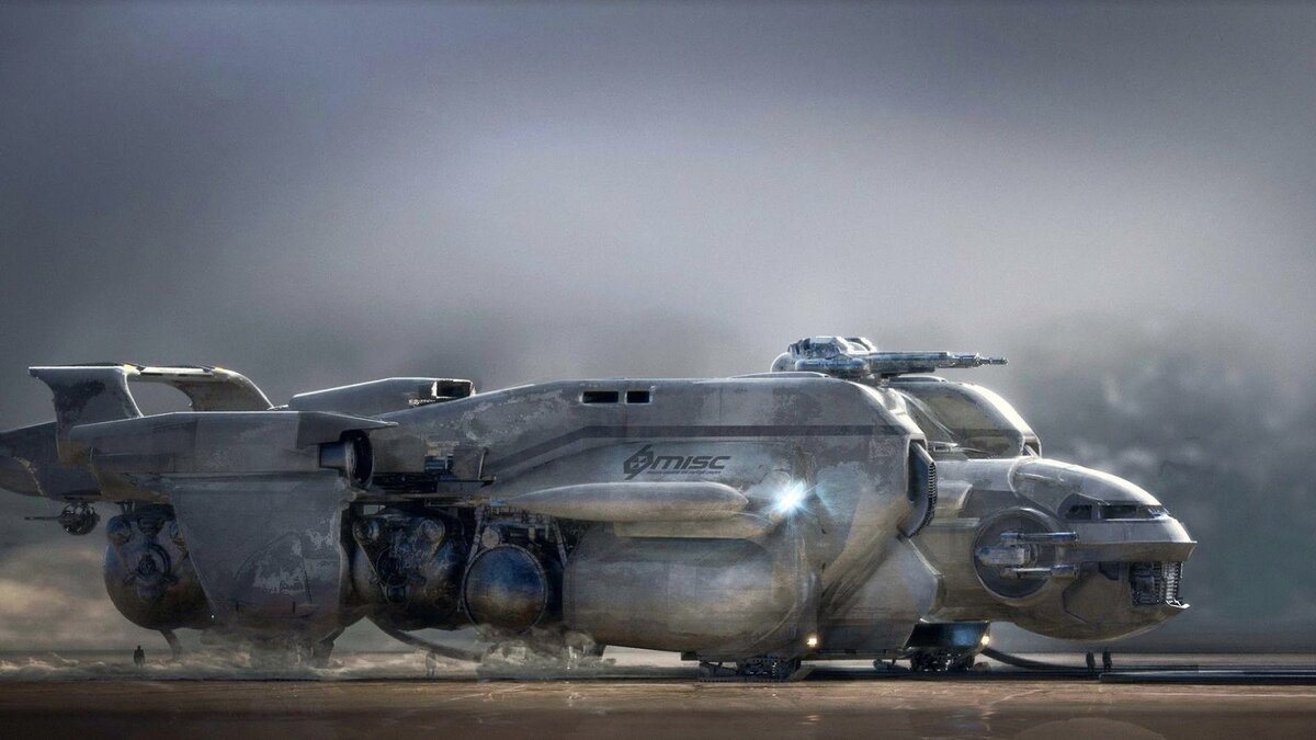 Крупный корабль заправщик Starfarer.