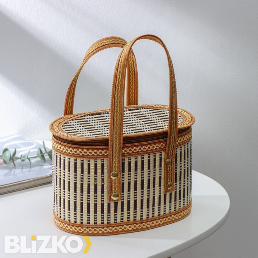 Корзина для хранения из бамбука
