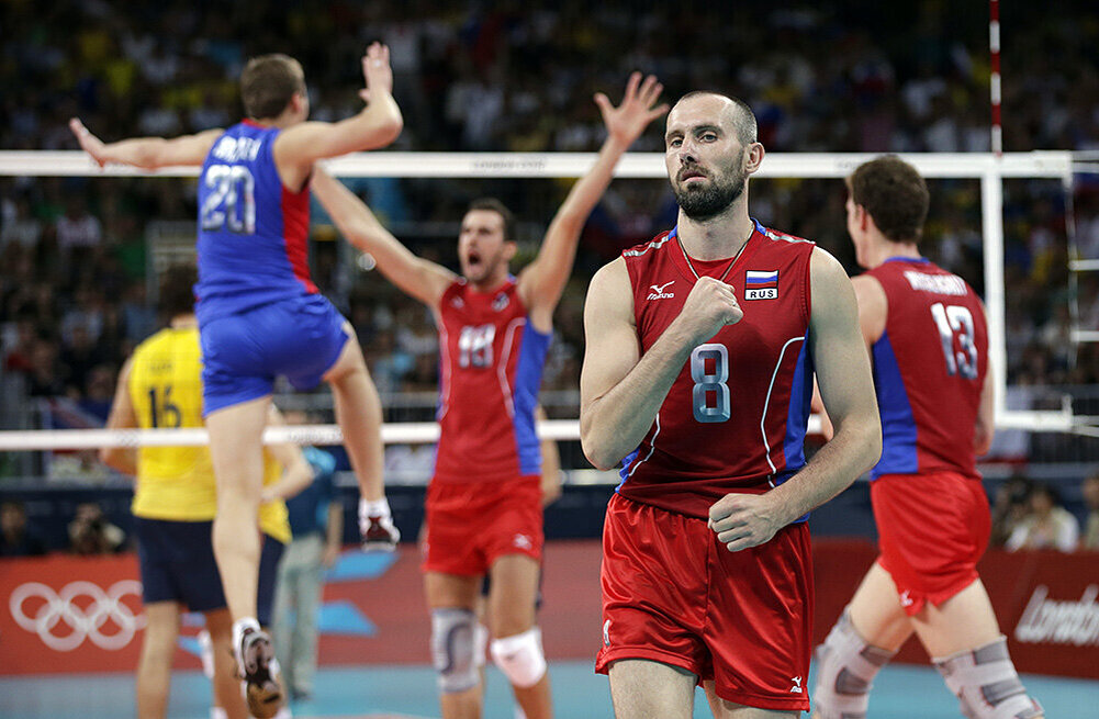 Волейбол россия бразилия 2012 мужчины. Волейбол Лондон 2012 финал Россия-Бразилия.