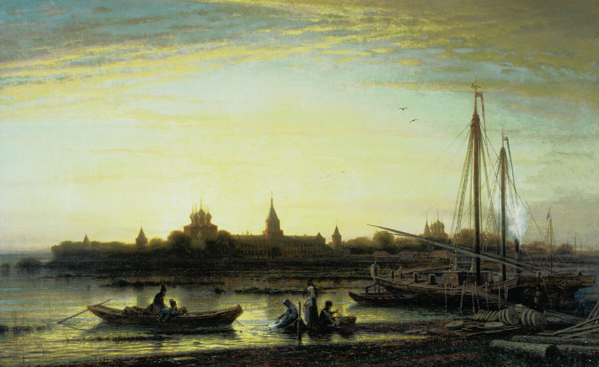 «Ипатьевский монастырь близ Костромы» 1861 год. Боголюбов Алексей Петрович