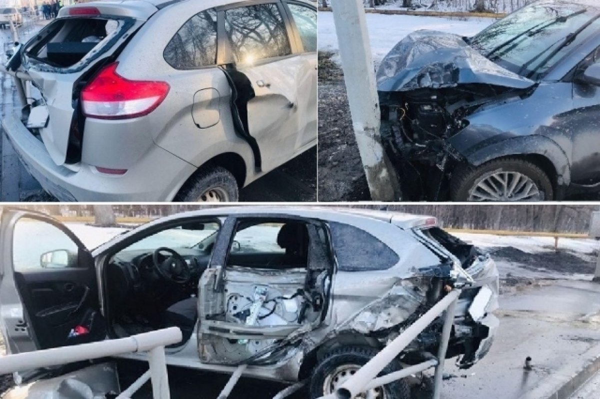    В Самаре в ДТП Hyundai, Toyota и Lada XRAY пострадали 2 женщины и ребёнок