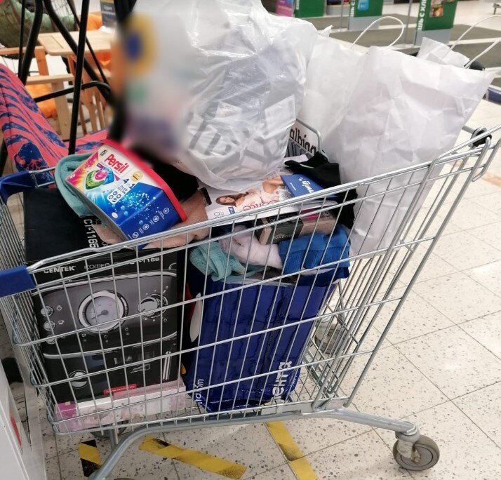 Та самая тележка... Фото: пресс-служба вневедомственной охраны регионального ГУ ФСВНГ