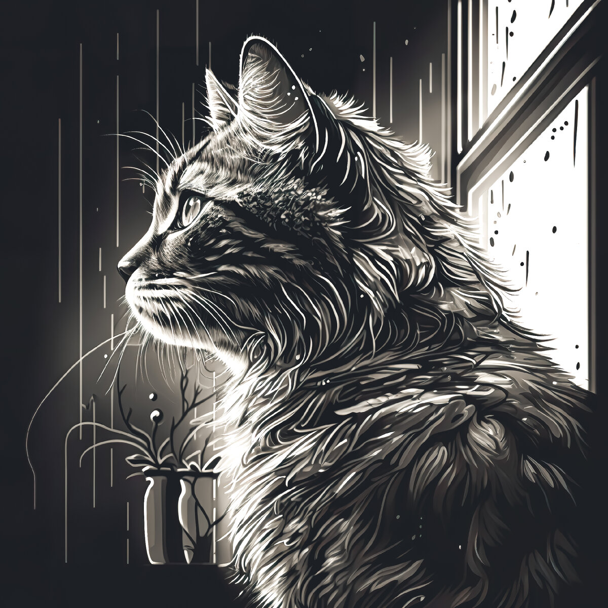 <a href="https://ru.freepik.com/free-photo/black-and-white-portrait-of-a-cat-at-the-window-generative-al_38937985.htm#query=%D0%9A%D0%BE%D1%88%D0%BA%D0%B8%20%D0%BD%D0%B0%D1%80%D0%B8%D1%81%D0%BE%D0%B2%D0%B0%D0%BD%D0%BD%D1%8B%D0%B5&position=1&from_view=search&track=ais">Изображение от pvproductions</a> на Freepik
