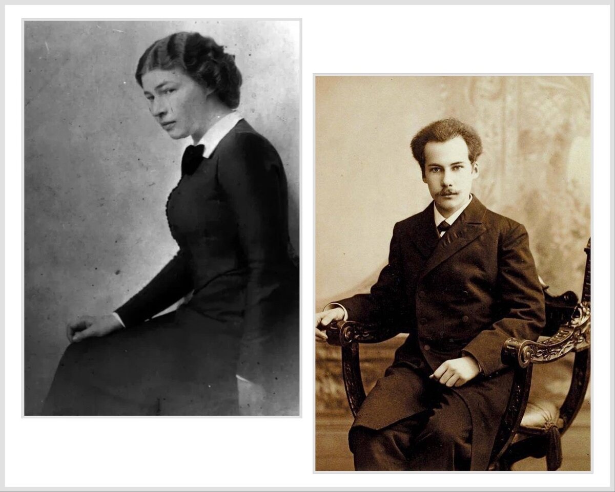 Любовь Менделеева и Андрей Белый