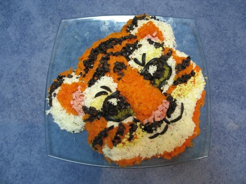      Пример подачи салата