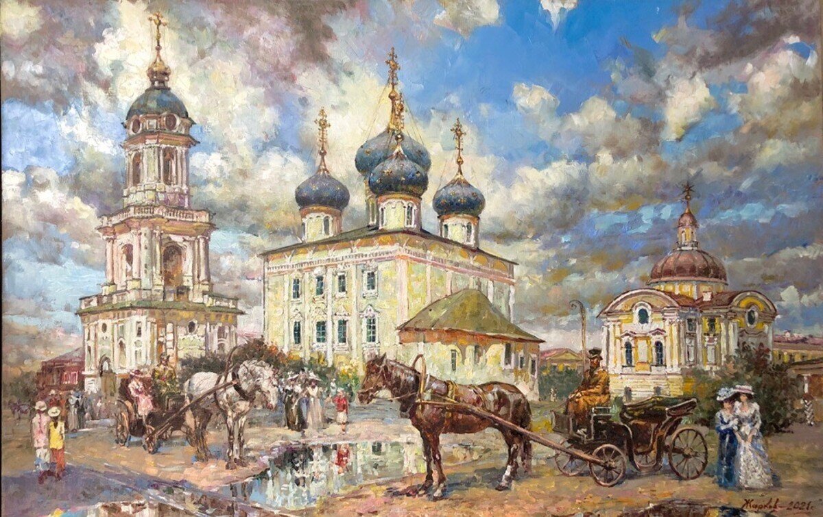 Старая Тверь на картине Игоря Жаркова