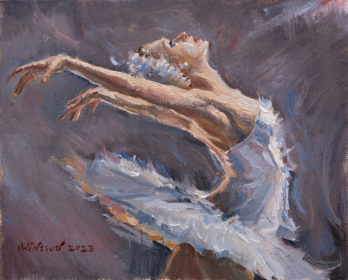 "Вдохновение", холст, масло, художник Александр Одинцов, холст, масло, фото автора