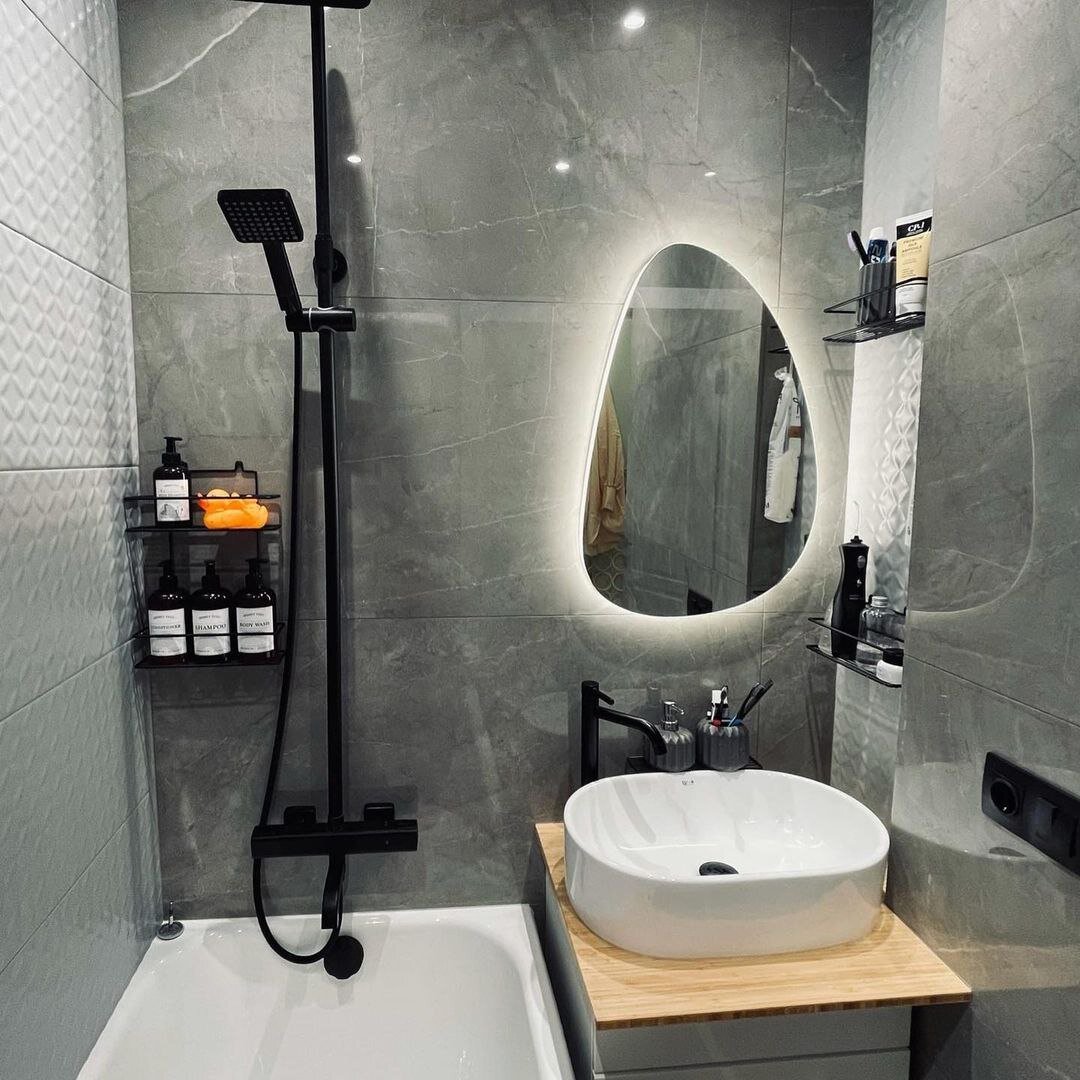 (+138 фото) Дизайн ванной комнаты совмещённой с туалетом