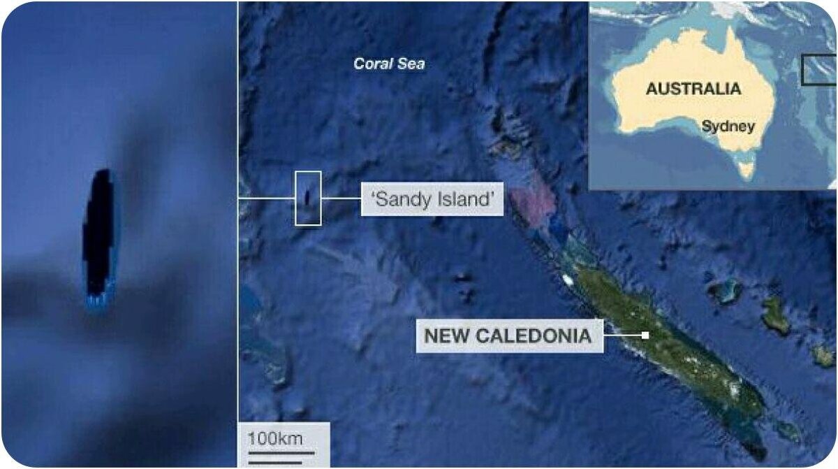 Сэнди-Айленд то появляется, то исчезает с карты Google. pinterest.com