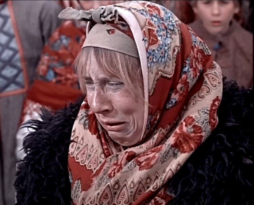 Таких "красавиц" замуж не брали, кадр из фильма "Морозко", 1964 год