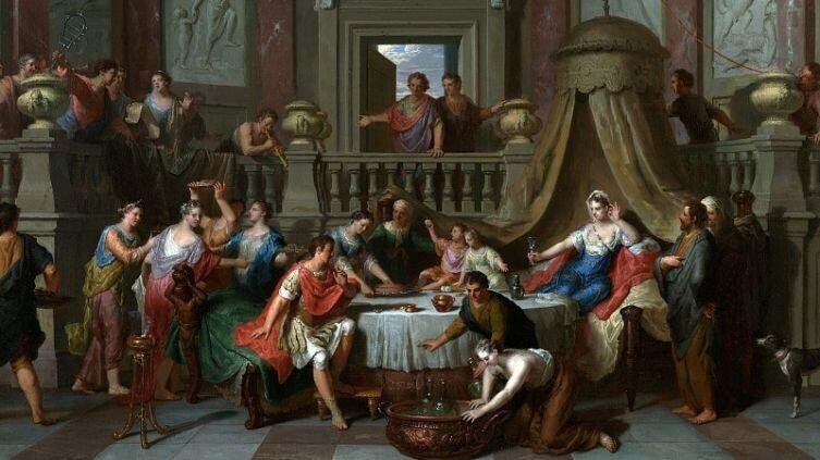    Герард Хут, «Пир Клеопатры», 1710 г. Фото: общественное достояние